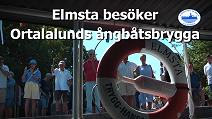 Elmsta vid återinvigning av ångbåtsbryggan i Ortalalund.