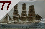 4 mastbarken 'Beatrice'. Byggd i Greenock 1881. GF 2022.