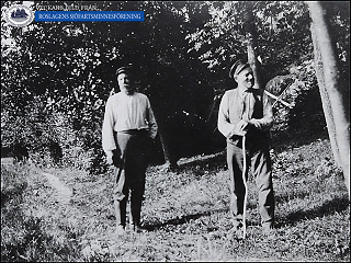 Skepparen Johan Edvin Bergman & Båtsmannen Mathias Lind, Långviken.