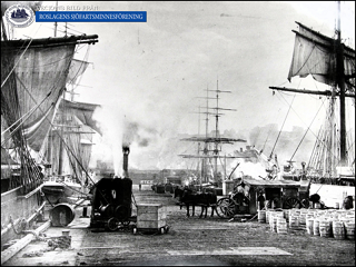 Broadway Wharf, San-Francisco före 1894. Foto: San Francisco Maritime Museum Association (A12,152).