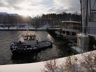 Aktern på gång.