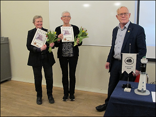 Årsmötet 2025: Ingrid Lundén, Simone Öhman och Lars Nylén.