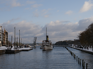 SS Norrtelje i hamnbasängen.