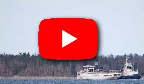 Film från när S/S Norrelje återkom till Norrtälje efter renovering vid Beckholmen, Stockholm.
