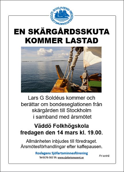 Roslagens Sjöfartsminnesförenings årsmöte 2025
