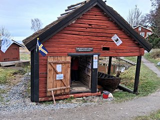 Påsköppet i Lars Matts Eriks sjöbod, Grisslehamn.
