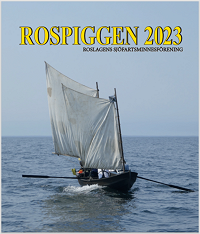 Omslag Rospiggen 2023 med postroddsbåten 75 Inger af Massum